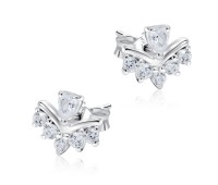 Beautiful CZ Silver Stud Earring STS-5173